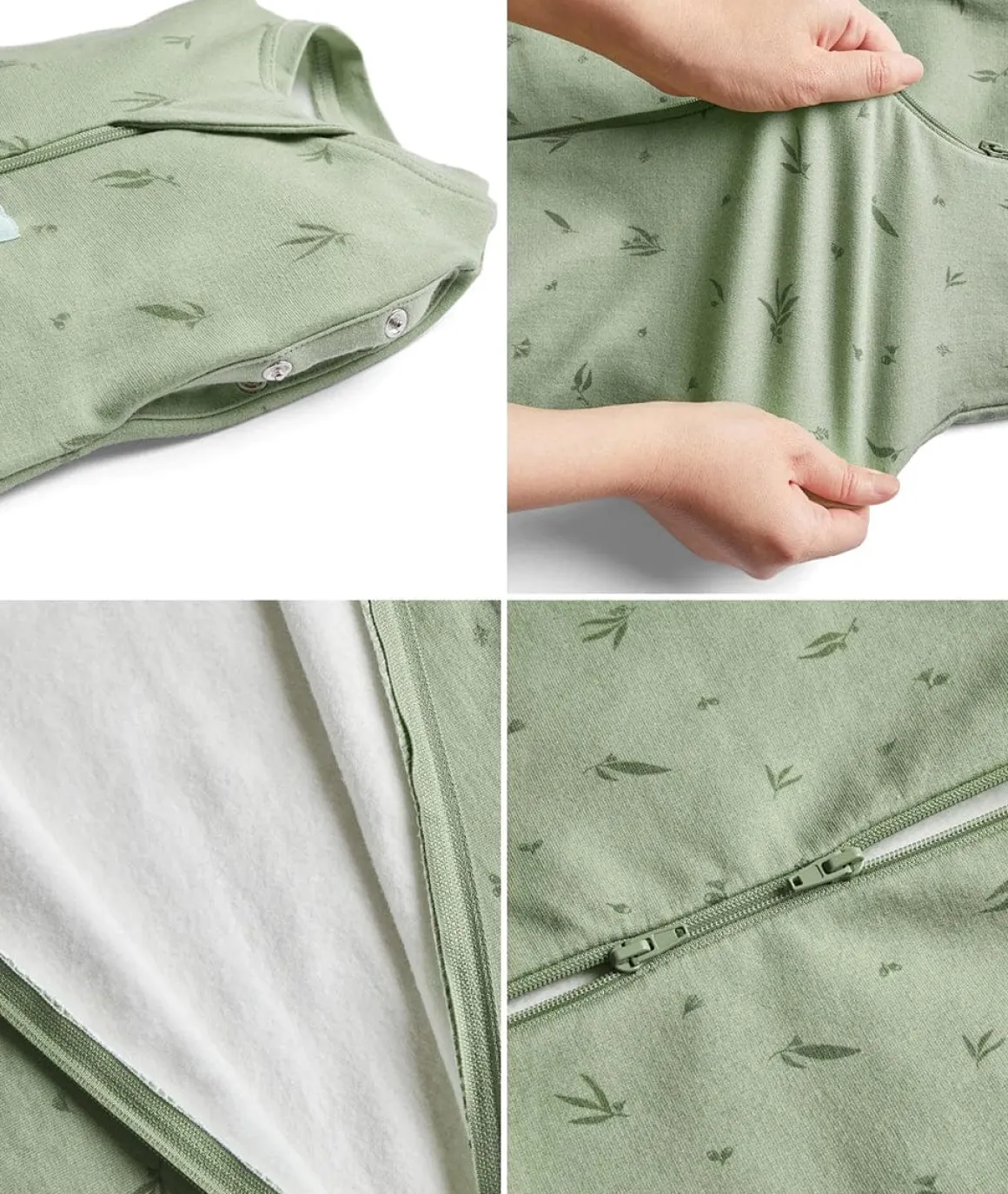 ergoPouch Cocoon Swaddle Sack 1.0 TOG - Oatmeal Marle, 0-3 Months