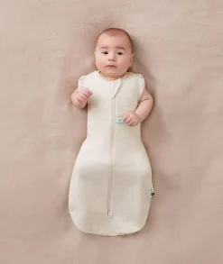 ergoPouch Cocoon Swaddle Sack 1.0 TOG - Oatmeal Marle, 3-6 Months
