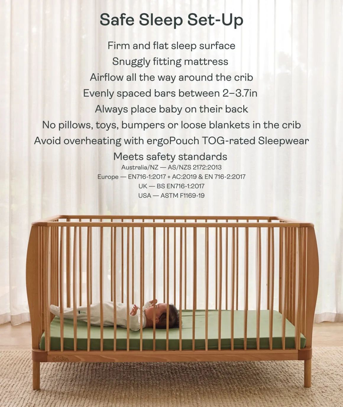 ergoPouch ellska Skye Crib