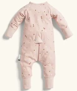ergoPouch Layers Long Sleeve Romper 1.0 TOG - Daisies, 0-3 Months