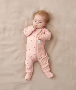ergoPouch Layers Long Sleeve Romper 1.0 TOG - Daisies, 0-3 Months