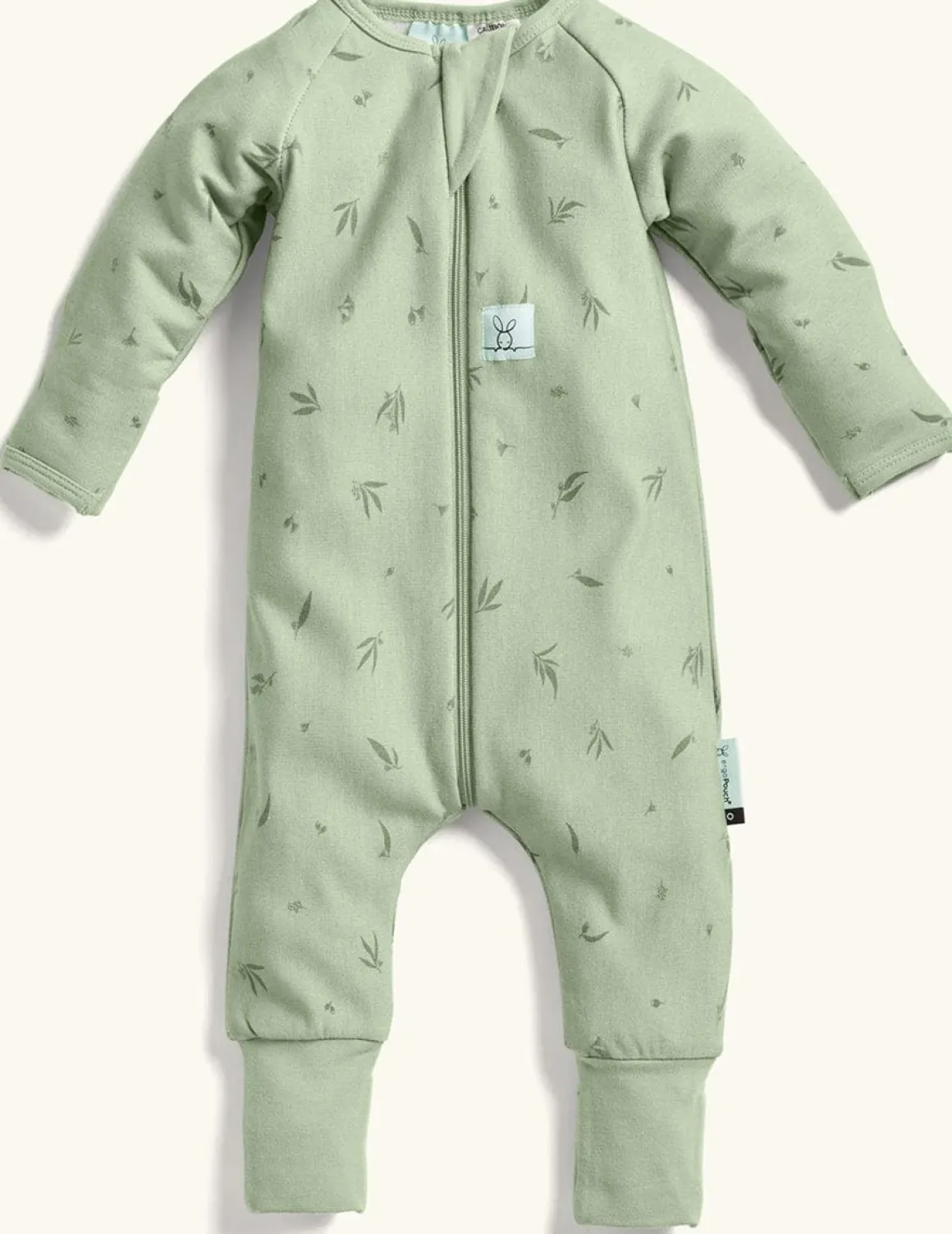 ergoPouch Layers Long Sleeve Romper 1.0 TOG - Willow, 0-3 Months