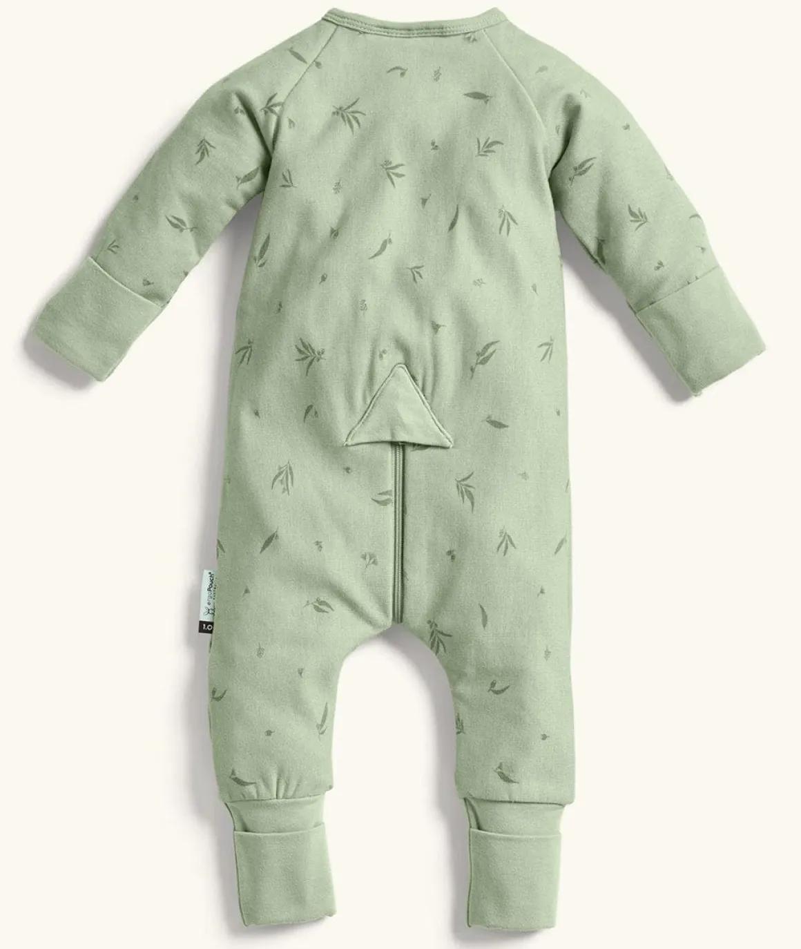 ergoPouch Layers Long Sleeve Romper 1.0 TOG - Willow, 0-3 Months