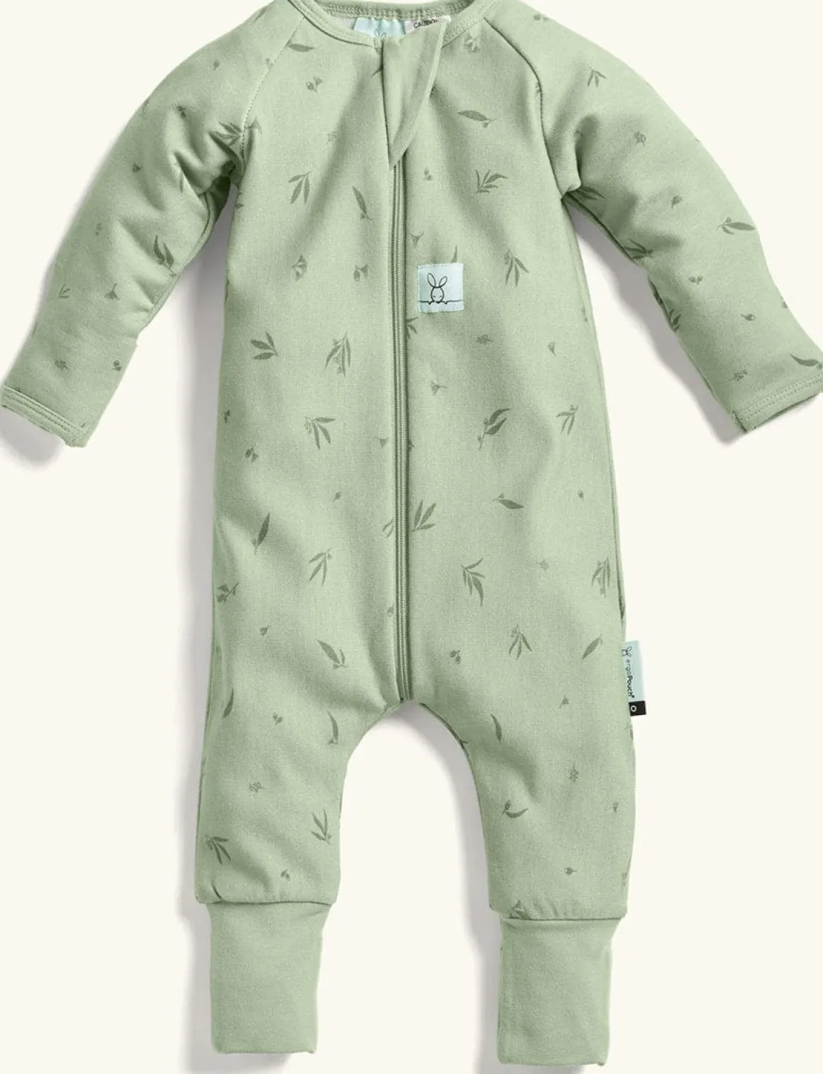 ergoPouch Layers Long Sleeve Romper 1.0 TOG - Willow, 3-6 Months