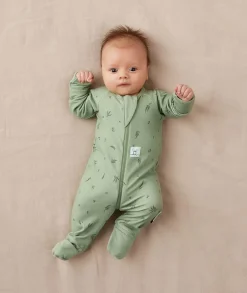 ergoPouch Layers Long Sleeve Romper 1.0 TOG - Willow, 3-6 Months
