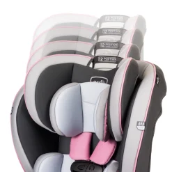 Evenflo EveryKid 3-in-1 Convertible Car Seat - Oneida Pink
