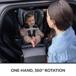 Evenflo GOLD Revolve360 Extend All-in-One Rotational Convertible Car Seat with SensorSafe - Sapphire