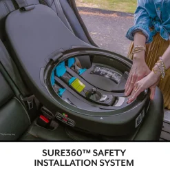 Evenflo GOLD Revolve360 Extend All-in-One Rotational Convertible Car Seat with SensorSafe - Sapphire