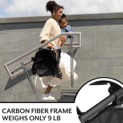Evenflo Hummingbird Ultra-Lightweight Carbon Fiber Stroller - Crest Gray