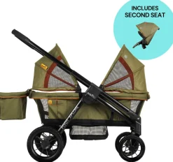 Evenflo Pivot Xplore All-Terrain Stroller Wagon + Second Seat Bundle - Gypsy