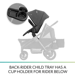 Evenflo Pivot Xplore Stroller Wagon Second Seat - Windsor Gray