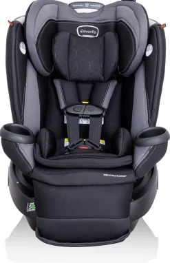 Evenflo Revolve360 Extend Rotational All-in-one Convertible Car Seat With Quick Clean Cover - Revere Gray