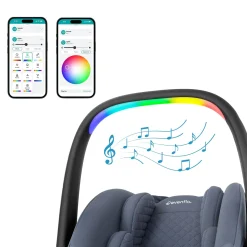Evenflo Revolve180 LiteMax NXT Rotational Infant Car Seat with SensorySoothe - Flint