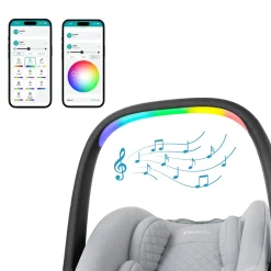 Evenflo Revolve180 LiteMax NXT Rotational Infant Car Seat with SensorySoothe - Quartz