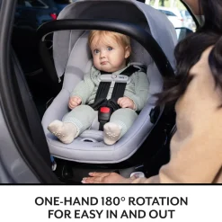 Evenflo Revolve180 LiteMax NXT Rotational Infant Car Seat with SensorySoothe - Topaz
