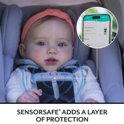 Evenflo Revolve180 LiteMax NXT Rotational Infant Car Seat with SensorySoothe - Topaz