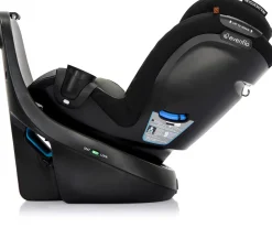 Evenflo Revolve360 Slim 2-in-1 Rotational Convertible Car Seat with Quick Clean Cover - Salem Black
