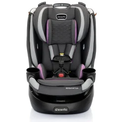 Evenflo Revolve360 Slim 2-in-1 Rotational Convertible Car Seat with Quick Clean Cover - Sutton Purple