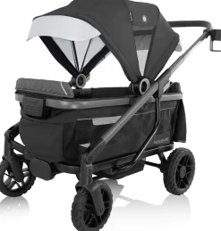 Evenflo Shyft Rideshare All-Terrain Performance Stroller Wagon - Sterling Black