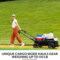 Evenflo Shyft Rideshare All-Terrain Performance Stroller Wagon - Sterling Black