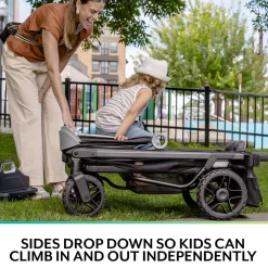 Evenflo Shyft Rideshare All-Terrain Performance Stroller Wagon - Sterling Black