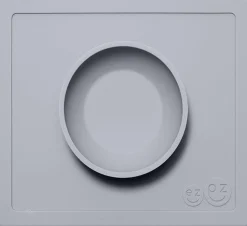 EZPZ Happy Mat Placemat & Bowl - Pewter