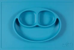 EZPZ Happy Mat Placemat & Plate - Blue