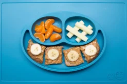 EZPZ Happy Mat Placemat & Plate - Blue
