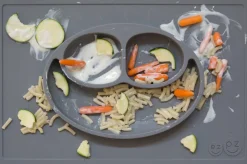 EZPZ Happy Mat Placemat & Plate - Gray