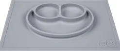 EZPZ Happy Mat Placemat & Plate - Pewter