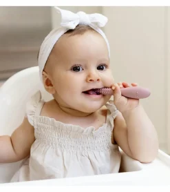 EZPZ Infant Bundle - First Foods Set + Oral Development Tools - Blush