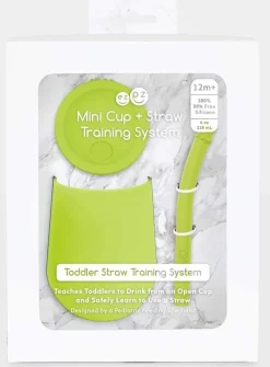 EZPZ Mini Cup Training Cup + Straw Training System - Lime