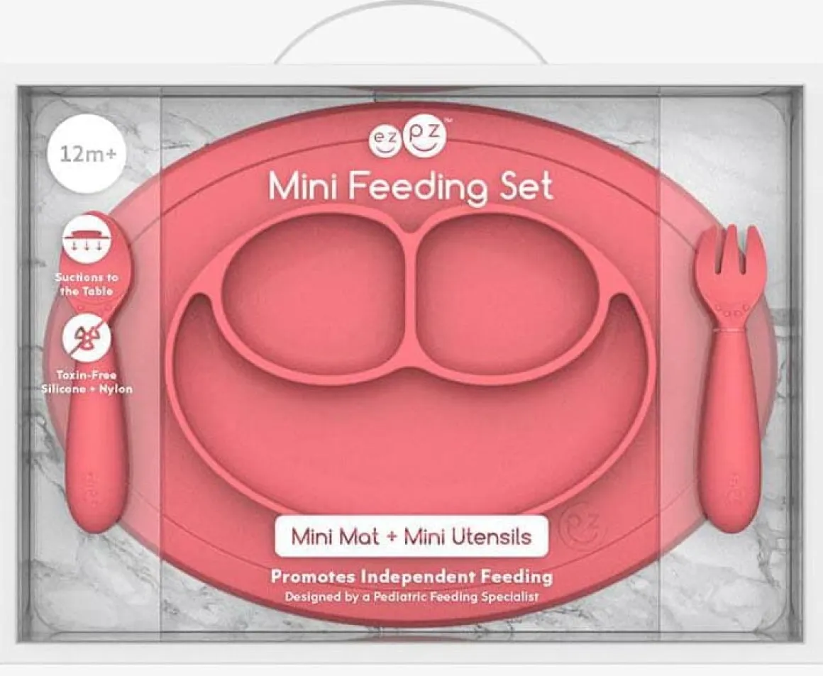 EZPZ Mini Feeding Set - Coral