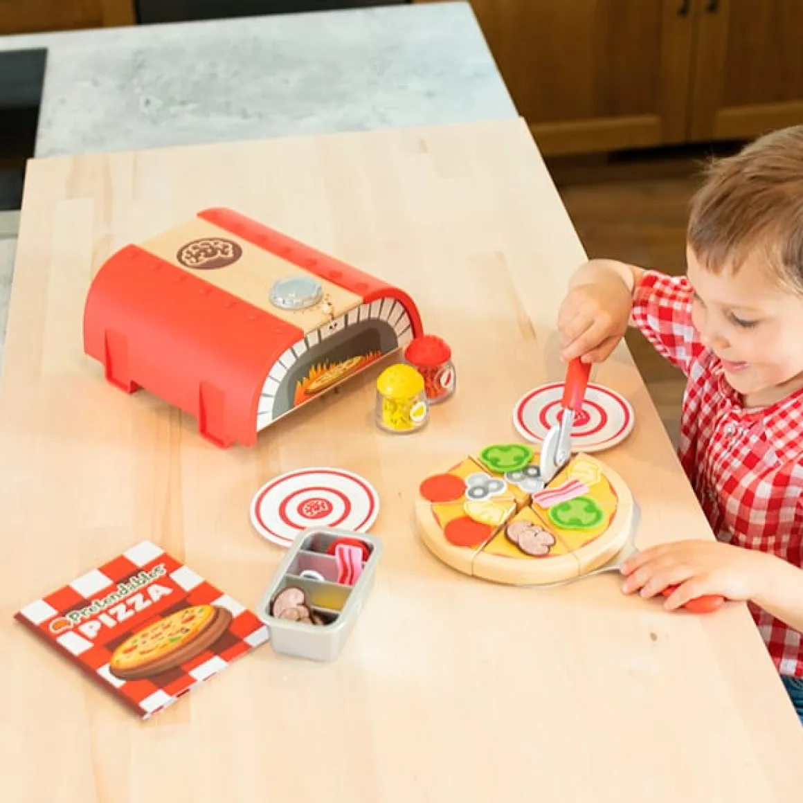 Fat Brain Toys Pretendables Backyard Pizza Oven Set