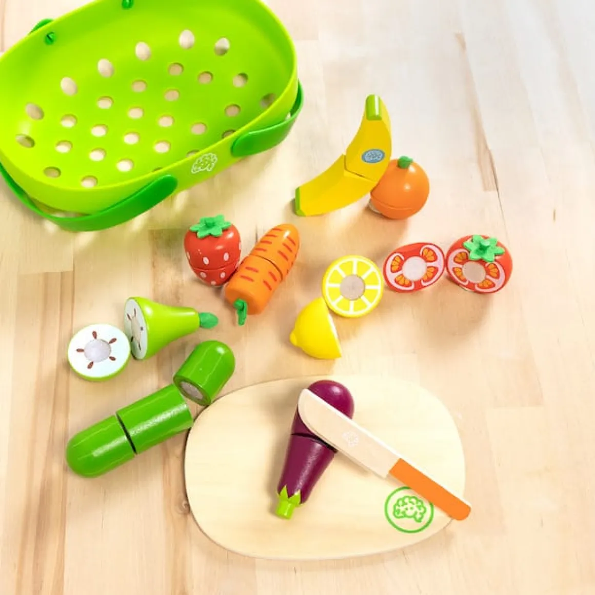 Fat Brain Toys Pretendables Fruit & Veggie Basket