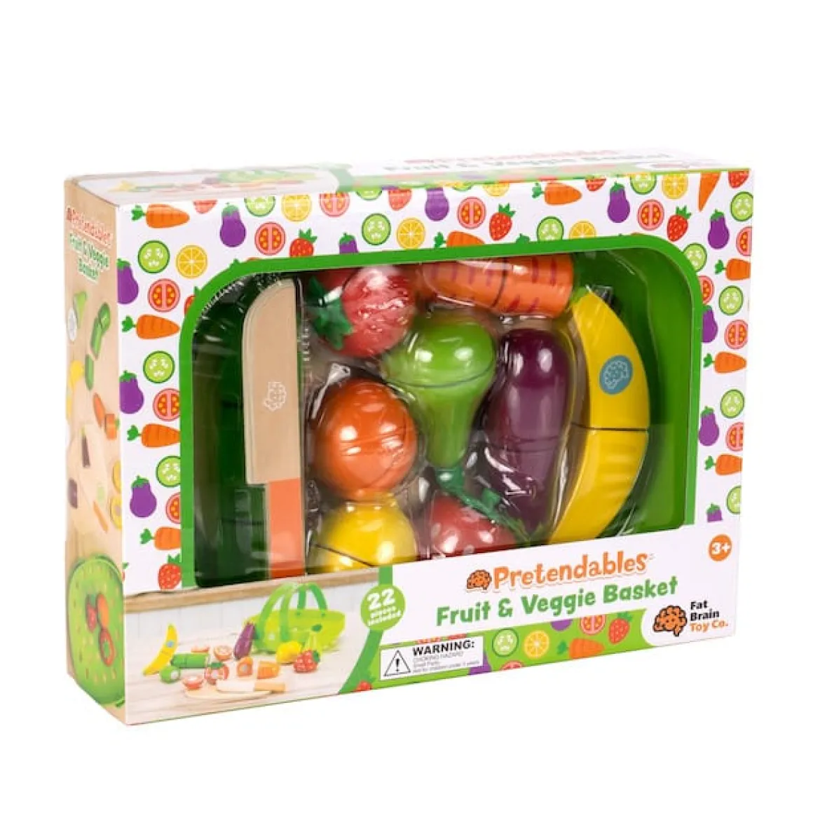 Fat Brain Toys Pretendables Fruit & Veggie Basket