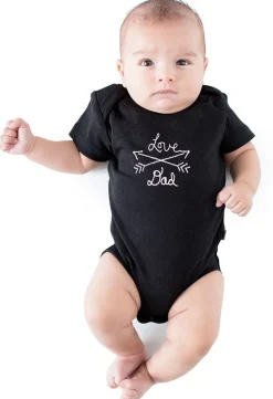 Finn+Emma Lap Shoulder Bodysuit, 3-6m - Black