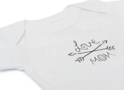 Finn+Emma Lap Shoulder Bodysuit, 9-12m - White