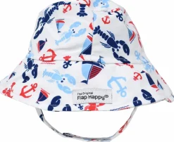 Flap Happy UPF50+ Bucket Sun Hat, Small (3-6m) - Sunday Sails