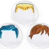 Fred & Friends Boy's Hairstyle Dinner Plates, Set of 3