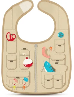 Fred & Friends Chill Baby Dressed To Spill Bib & Teether Set - Fisherman