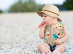 Fred & Friends Chill Baby Dressed To Spill Bib & Teether Set - Fisherman