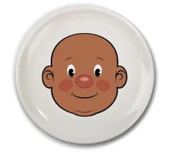 Fred & Friends Food Face Plate - Mr. Food - Brown