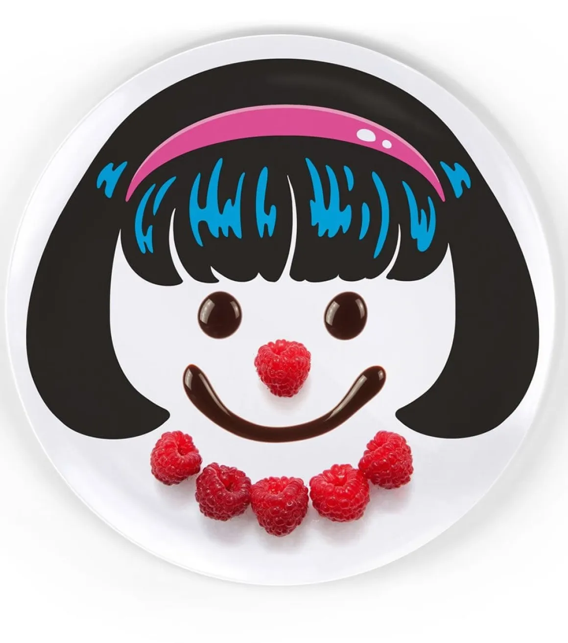 Fred & Friends Girl's Hairstyle Dinner Plates, Set of 3