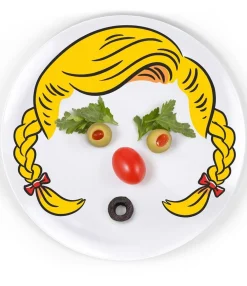 Fred & Friends Girl's Hairstyle Dinner Plates, Set of 3