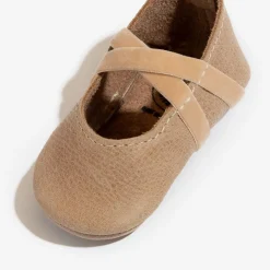Freshly Picked Ballet Slipper Mini Sole V2, Size 4 - Weathered Brown