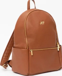 Freshly Picked Classic City Pack Backpack Diaper Bag - Cognac