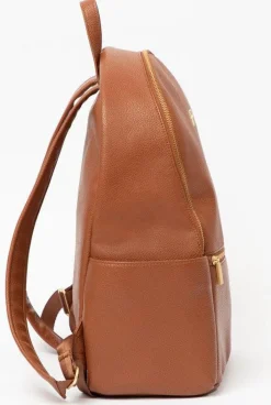 Freshly Picked Classic City Pack Backpack Diaper Bag - Cognac