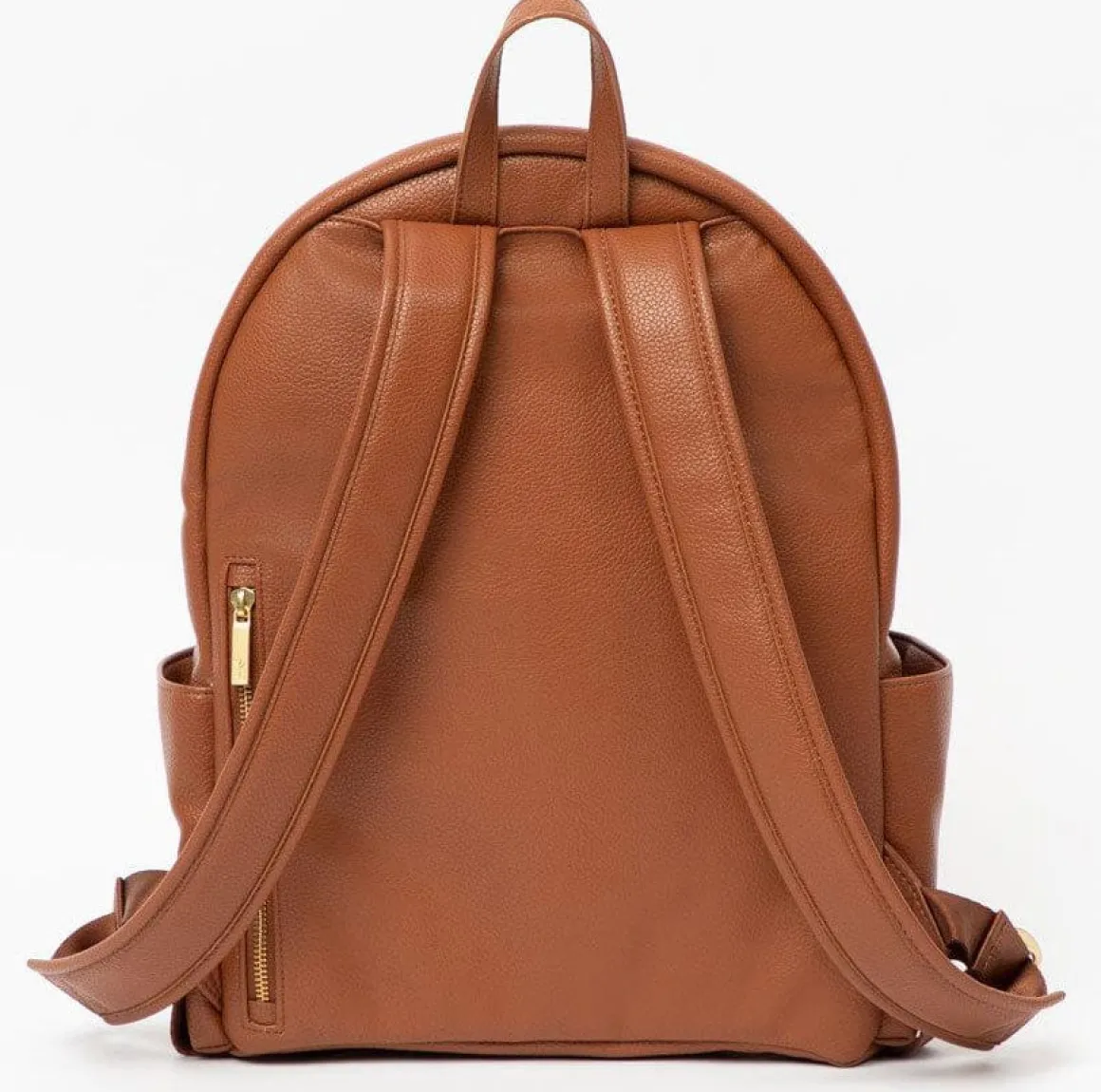 Freshly Picked Classic City Pack Backpack Diaper Bag - Cognac