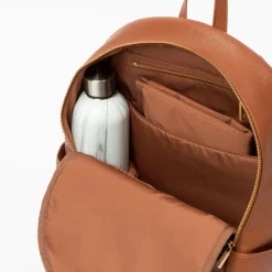 Freshly Picked Classic City Pack Backpack Diaper Bag - Cognac